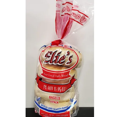 Vista 2 de Elie's Bagels lisos – 6 paquetes de 4 bagels por paquete – 24 bagels en total – NO SIN GLUTEN