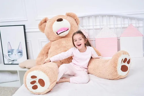 Vista 6 de IKASA - Oso de peluche gigante, animales de juguete (Marrón, 63 pulgadas)