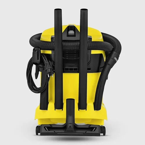 Vista 6 de Karcher WD4 aspiradora para agua y polvo, multiuso, con motor de 1800 V, diseño que ahorra espacio.