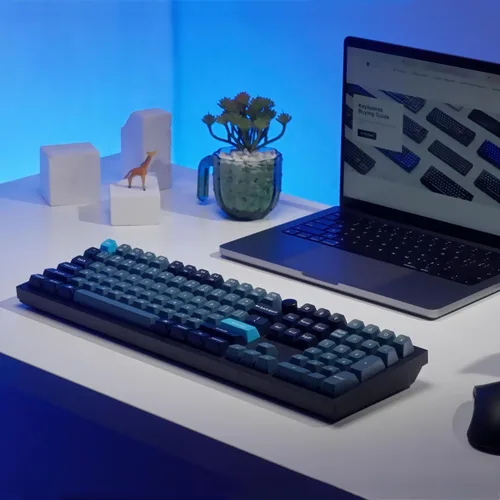 Vista 2 de Keychron Q6 Pro QMK/VIA Teclado mecánico inalámbrico personalizado, 100% tamaño completo de doble junta programable RGB intercambiable en caliente