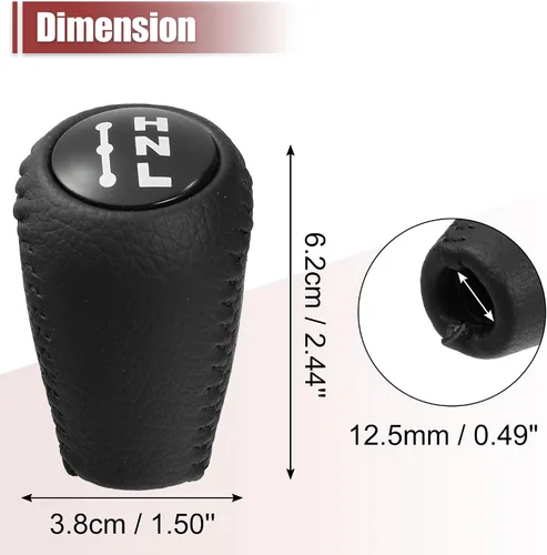 Vista 3 de X AUTOHAUX Palanca de cambios automática Knon para Toyota Land Cruiser Prado Negro