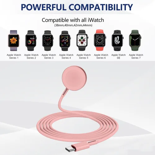 Vista 6 de Susnwere Cargador Rápido para Cargadores de Apple Watch con Bloque de Carga de 20W, USB C Magnético para Cable de Carga Rápida i-Watch para Watch
