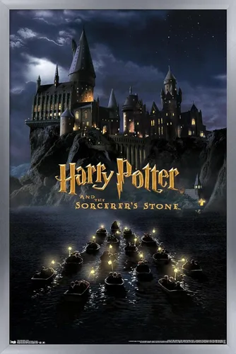 Vista 15 de Trends International Harry Potter y la piedra del hechicero - Póster de pared de una hoja de castillo, 14.72 x 22.37 pulgadas, versión enmarcada