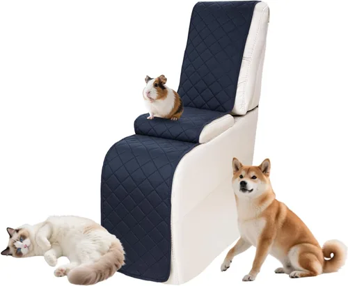 Vista 13 de Fundas impermeables para sofá reclinable seccional en forma de L, 7 piezas, antideslizantes, lavables, juego de fundas reclinables para mascotas
