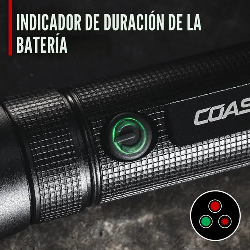 Vista 7 de Coast G60R linterna LED recargable impermeable de 1000 lúmenes, paquete de 2