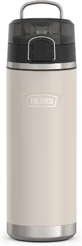 Vista 14 de THERMOS ICON SERIES, botella de agua de acero inoxidable con boquilla, 24 onzas, color verde alpino, botella de agua aislada al vacío con tapa