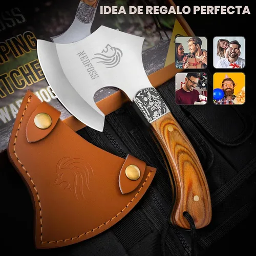 Vista 4 de NedFoss Warthog - Hacha de hacha pequeña de 9 pulgadas con funda