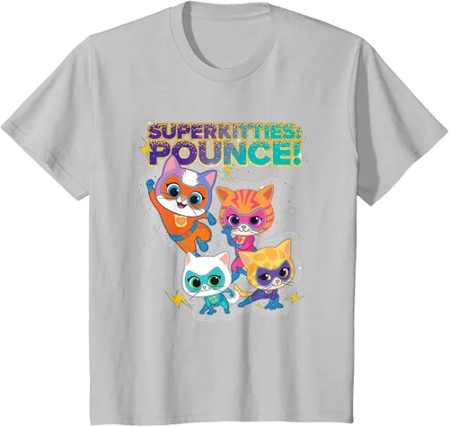 Vista 28 de Disney Junior SuperKitties Pounce! Camiseta de equipo completo, talla S
