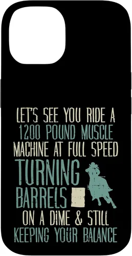 Vista 4 de 1200 Pound Muscle Turning Barrels Racing Rodeo Horse Gift Case for iPhone 17