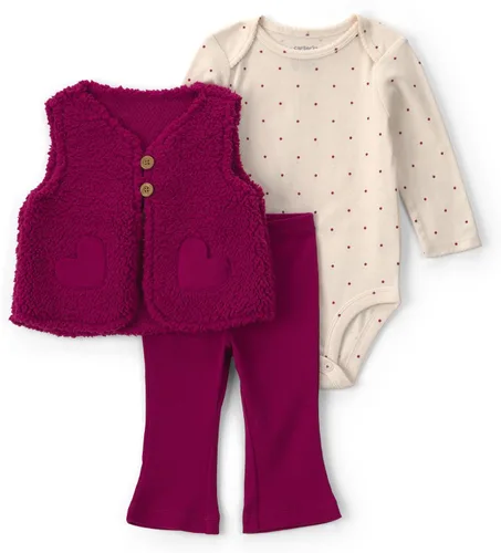 Vista 10 de Carter's Conjunto de pantalón de 3 piezas para bebé niña Floral verde