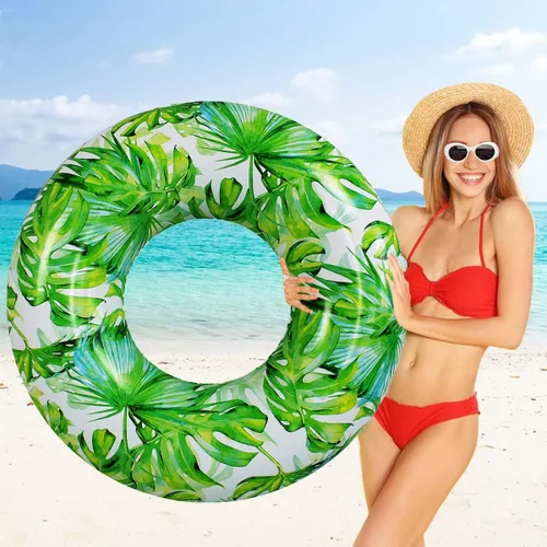 Vista 8 de Flotadores de piscina para adultos, tubo de natación, anillo de natación para adultos, flotador de piscina para adultos con dos asas, anillo