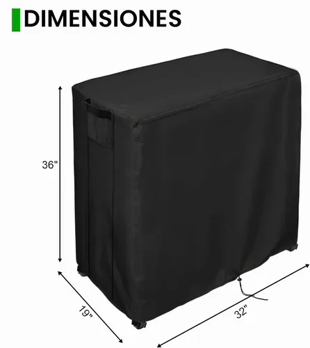 Vista 7 de Funda para Mesa de Trasplante, Cubierta Impermeable para Gabinete de Almacenamiento al Aire Libre Mederla 32"x19"x36", Funda Protectora para Armario