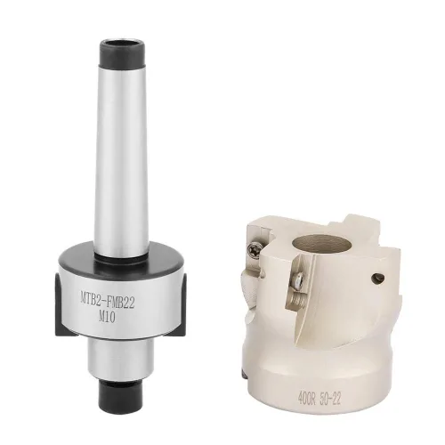Vista 5 de Fresa de extremo de espuma, Mt2-Fmb22 Soporte para fresado facial con fresado CNC 400R50-22 Llave T15 10 piezas de carburo Apmt1604 para fresado CNC