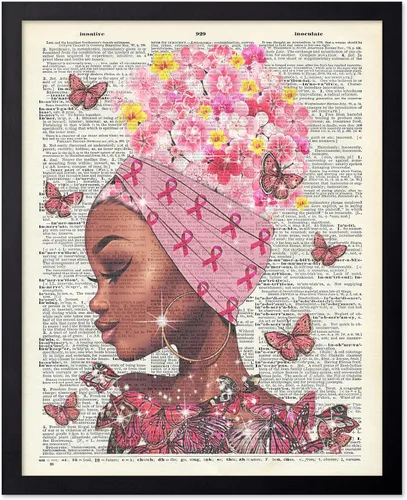 Vista 52 de Poster Master Póster motivacional vintage, impresión inspiradora retro, regalo para chica afro, amiga, reina negra, mujer afroamericana