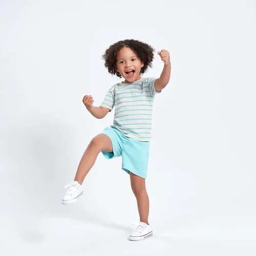 Vista 5 de Gerber Paquete de 3 pantalones cortos de punto sin cordones para bebé niño