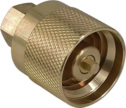 Vista 8 de RE7141F RE7141M Adaptador de tanque de propano para carretilla elevadora Conector de válvula de montaje