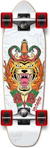 Vista 16 de YOCAHER Nuevo Longboard Completo - Mini Cruiser- Banana Cruiser 27" X 8