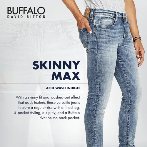 Vista 3 de Buffalo David Bitton Jeans Skinny Max para hombre