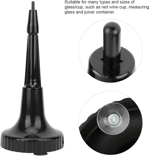 Vista 2 de Enjuagadora profesional para jarras Licuadora de vidrio portátil Enjuague de limpieza Enjuague de vidrio de metal, apto para bar, café