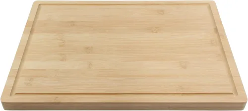 Vista 3 de BambooMN Tabla de cortar de bambú - 15.75" x 11.75" x 0.75" - Ranurada - 1 unidad