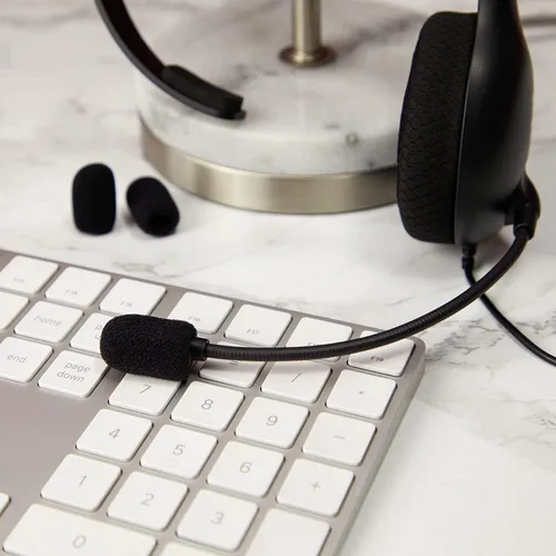 Vista 7 de 12 piezas de parabrisas de espuma para micrófono de auriculares, micrófono de 0.2 pulgadas de diámetro, filtro pop, cubierta de micrófono, mini