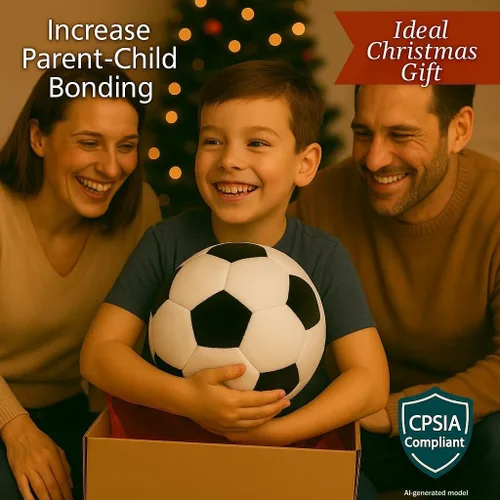 Vista 6 de Pelota de fútbol Tplay para niño de peluche: almohada rellena suave, regalo para decoración de habitación de 8 a 12 años, 8 pulgadas