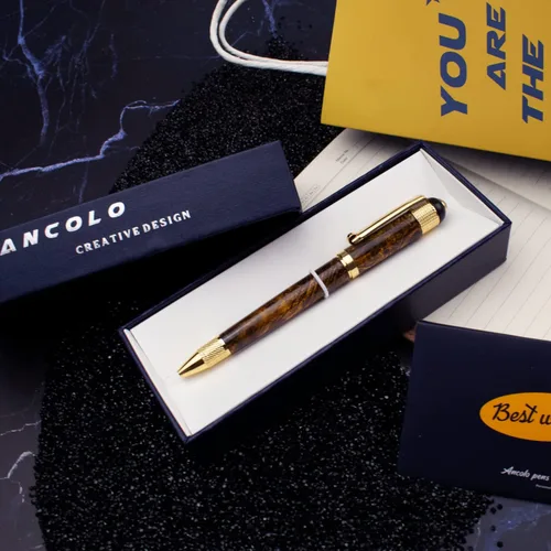 Vista 2 de Ancolo Bolígrafo personalizado: con bolsa de regalo, tarjeta de regalo, bonito regalo de recuerdo, grabado con tu nombre/mensaje/número de teléfono
