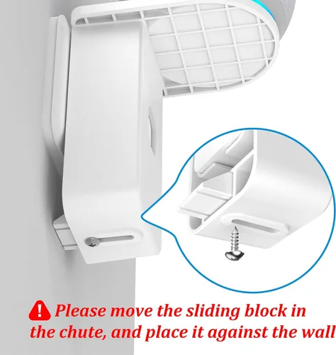 Vista 12 de PlusAcc Soporte de pared para Dot 5ª generación y Dot 4ª generación y Nest Mini, color blanco No requiere perforación, soporte de salida que