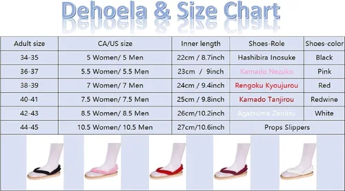 Vista 2 de Kamado Nezuko - Zapatos tipo zueco para cosplay, pantuflas Kamado Tanjirou, zapatos japoneses para hombres y mujeres