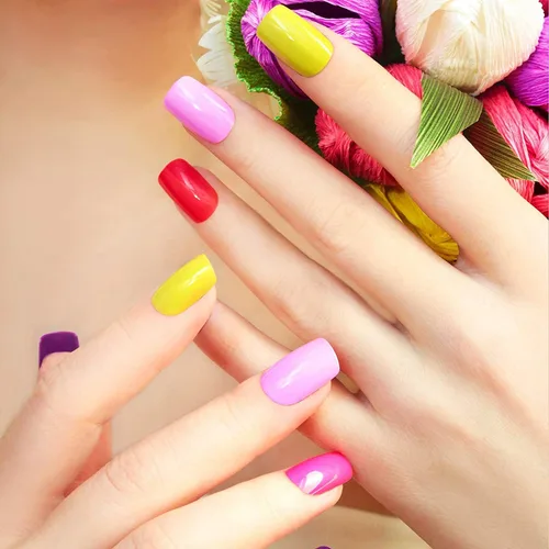 Vista 3 de Tiras de esmalte de uñas, color sólido, 24 hojas de calcomanías adhesivas de esmalte de uñas, envolturas completas de uñas de gel para mujeres