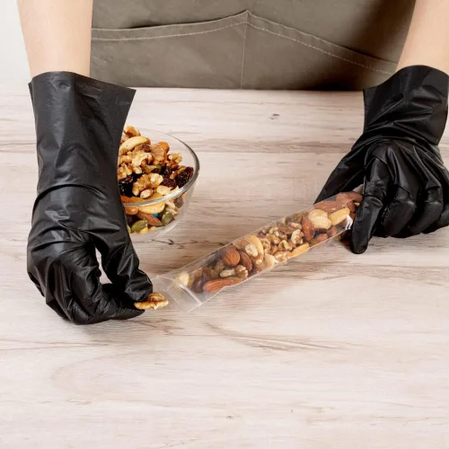 Vista 6 de Restaurantware Bag Tek - Bolsas de plástico transparente con cremallera de 8 pulgadas, 100 bolsas resellables con cremallera, cierre individual