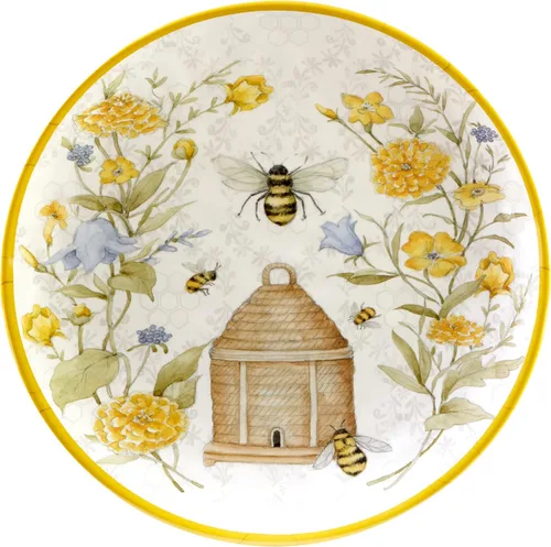 Vista 2 de Certified International Bee Sweet - Juego de platos de melamina de 2 piezas, multicolor, grande