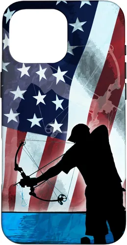 Vista 19 de Bowfishing American Flag Bow Hunting for Fish bowfisher Case for iPhone 17