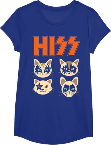 Vista 61 de Camiseta Hiss Funny Cats Kittens Rock Rockin, Negro