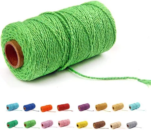 Vista 16 de FLIPPED (109 yardas/1.5 mm/35 colores opcionales) 109 cuerdas de macramé para manualidades, cuerda de algodón para macramé, cuerda de panadero