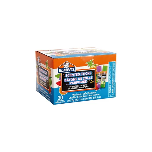 Vista 8 de Elmer's Barras de pegamento perfumadas, lavables, transparentes, variados, 0.21 oz, 6 paquetes de 4 (24 unidades en total)