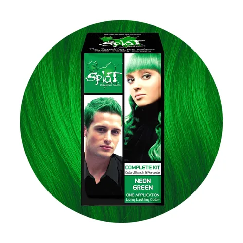 Vista 21 de Splat Kit completo de tinte para el cabello semipermanente de larga duración vegano y libre de crueldad Aqua Rush