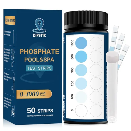 Vista 6 de Tiras de prueba de piscina de agua salada,0-8000 ppm,Kit de tiras reactivas de sal