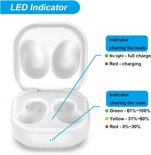 Vista 5 de Funda de carga con cable, para Galaxy Buds Live R180 carga rápida auriculares cargador cargador Dock