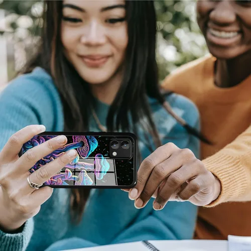 Vista 305 de Funda para Motorola Moto G Stylus 5G 2021 de vidrio templado, funda negra con diseño de mujer negra africana para mujeres y hombres, antiarañazos, a
