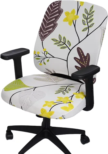 Vista 18 de Melaluxe Funda para silla de oficina de computadora, funda universal protectora y elástica para silla giratoria elástica