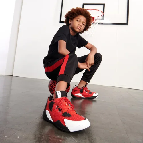 Vista 7 de AND1 Override - Zapatos de baloncesto para niños y niñas, tenis de baloncesto altos, talla juvenil de 1 a 7, zapatos de baloncesto para niños