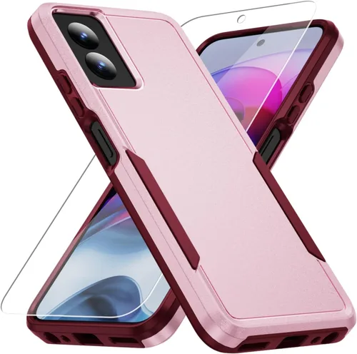 Vista 15 de Funda para Moto G Stylus 5G 2022, con Protector de Pantalla, [Probada contra Caídas de Grado Militar] Funda Protectora de Servicio Pesado Resistente