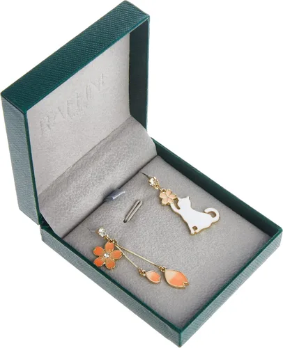Vista 6 de Pendientes delicados asimétricos largos con borla para mujer, agujas de plata S925