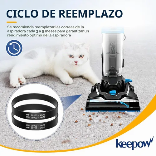 Vista 5 de KEEPOW - Correas de repuesto para Bissell PowerSwift/Aeroswift/Powertrak