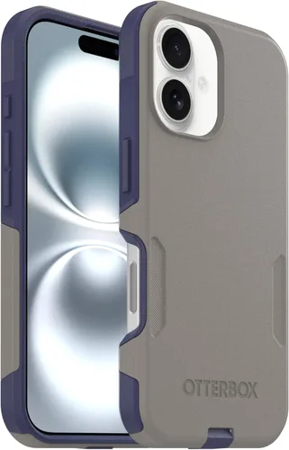 Vista 21 de OtterBox Funda para iPhone 16 Commuter Series - Jeans azul bebé, funda delgada y protectora para iPhone, de doble capa, absorción de impactos