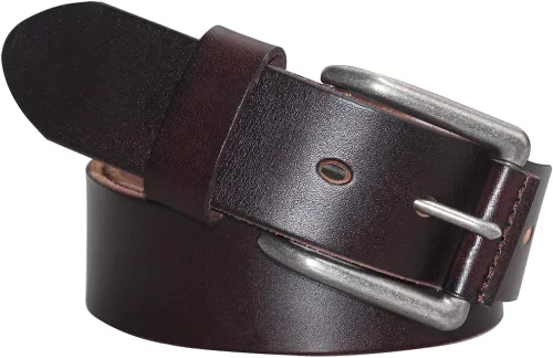 Vista 2 de PAZARO Cinturón de cuero 100% de grano suave para hombre