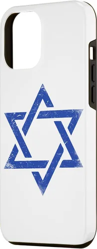 Vista 2 de Funda para iPhone 12 Pro Max Israel Bandera Israelí Símbolo Judío Estrella de David Pride Israel