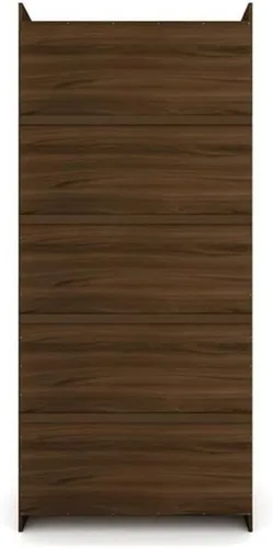 Vista 8 de Juego de armario modular abierto contemporáneo de 3 piezas de madera en marrón