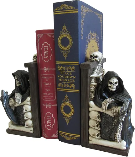Vista 4 de World of Wonders The Last Chapter Reaper - Soporte decorativo para libros para estantes